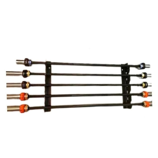 Suporte de Parede Horizontal para 5 Barras Olímpicas