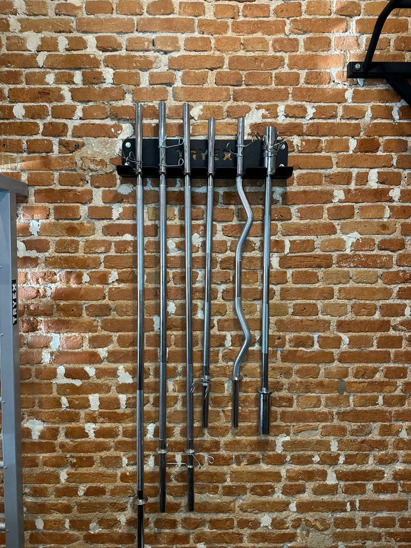 Carregue imagem no visualizador da galeriaSuporte Vertical De Parede P/ 6 Barras Treinos de Força e Hipertrofia