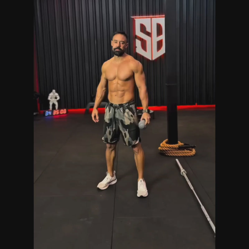 Carregar e reproduzir vídeo no visualizador da galeria, Ponteira Olímpica para Landmine Exercícios 360