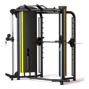 CROSS OVER ANGULAR COM SMITH E CONTRAPESO – 2 x 80 KG – ANILHAS OLÍMPICAS 51 MM – TRYEX