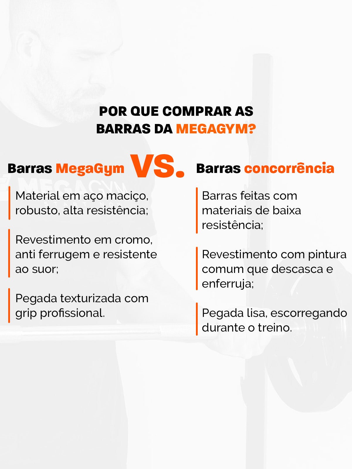Barra Reta Maciça Cromada 28,57mm