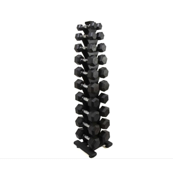 Torre Com Halter Sextavado Cromado De 1 A 10K  Treinos de Força e Hipertrofia