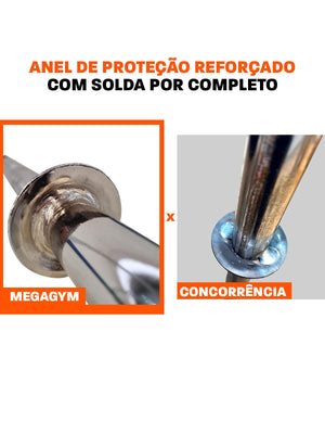 Barra Reta Maciça Cromada 28,57mm