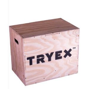 Caixa de Madeira Tryex – Plyo Box 3‑em‑1 para Treino Funcional e Pliometria