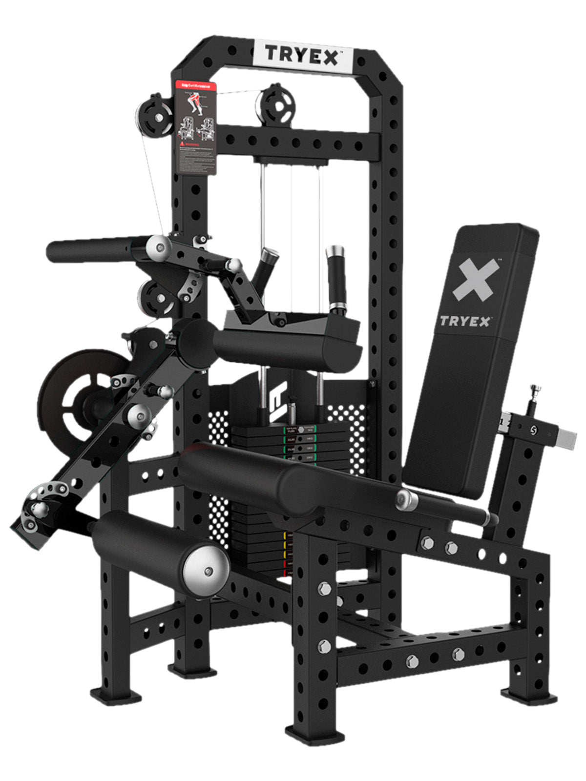Cadeira Extensora e Flexora Conjugada | Bateria de Peso 100 kg