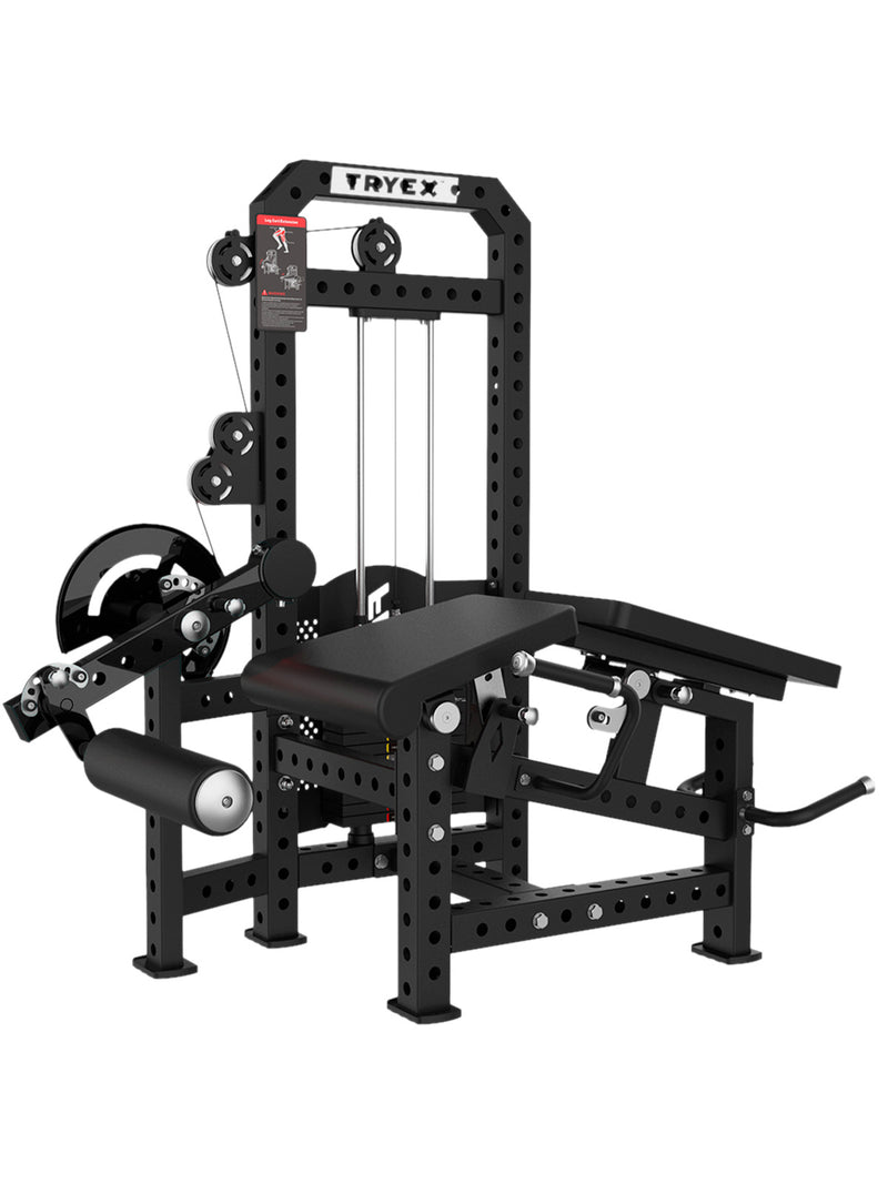 Cadeira Extensora e Mesa Flexora com Alongamento dinâmico e Bateria de Pesos 100 kg