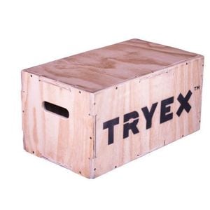 Caixa de Madeira Tryex – Plyo Box 3‑em‑1 para Treino Funcional e Pliometria